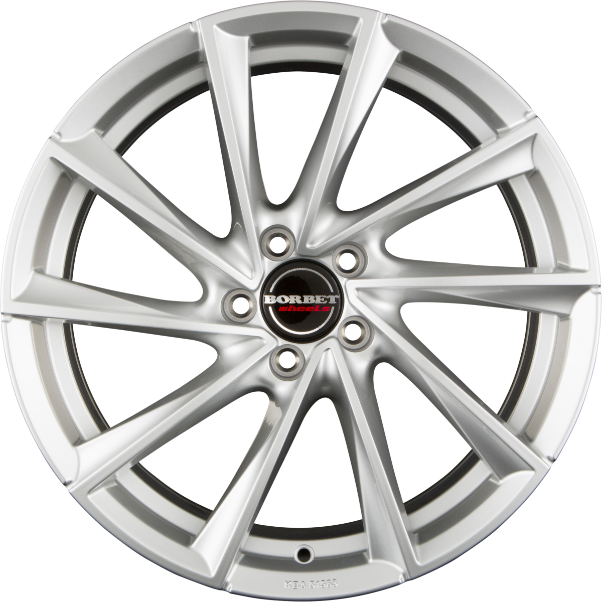 Borbet VTX Brilliant Silver Alufelge 7.5x19 Zoll ET40 LK 5x112 ML66.6