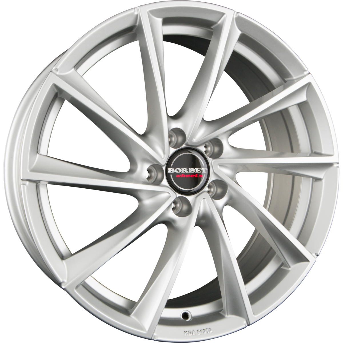 Borbet VTX Brilliant Silver Alufelge 7.5x19 Zoll ET40 LK 5x112 ML66.6 – Bild 2