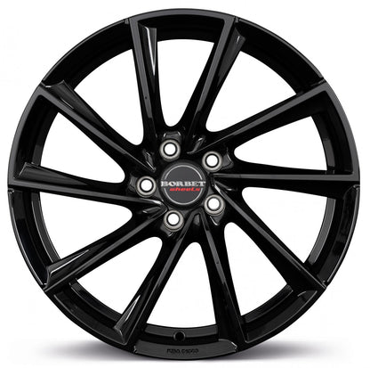 Borbet VTX black glossy 8.5x19 ET35 - LK5/112 ML66.5