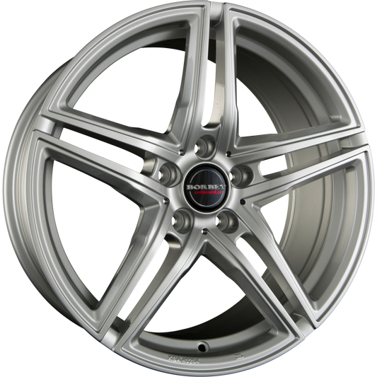 Borbet XRT Brilliant Silver Alufelge 8x17 Zoll ET45 LK 5x108 ML72.5 – Bild 2
