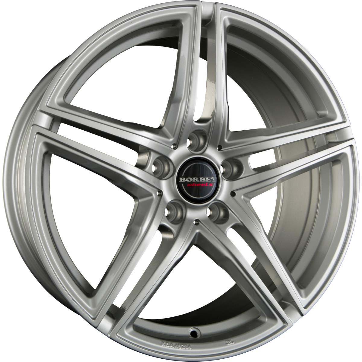 Borbet XRT Brilliant Silver Alufelge 8x17 Zoll ET45 LK 5x108 ML72.5 – Bild 2