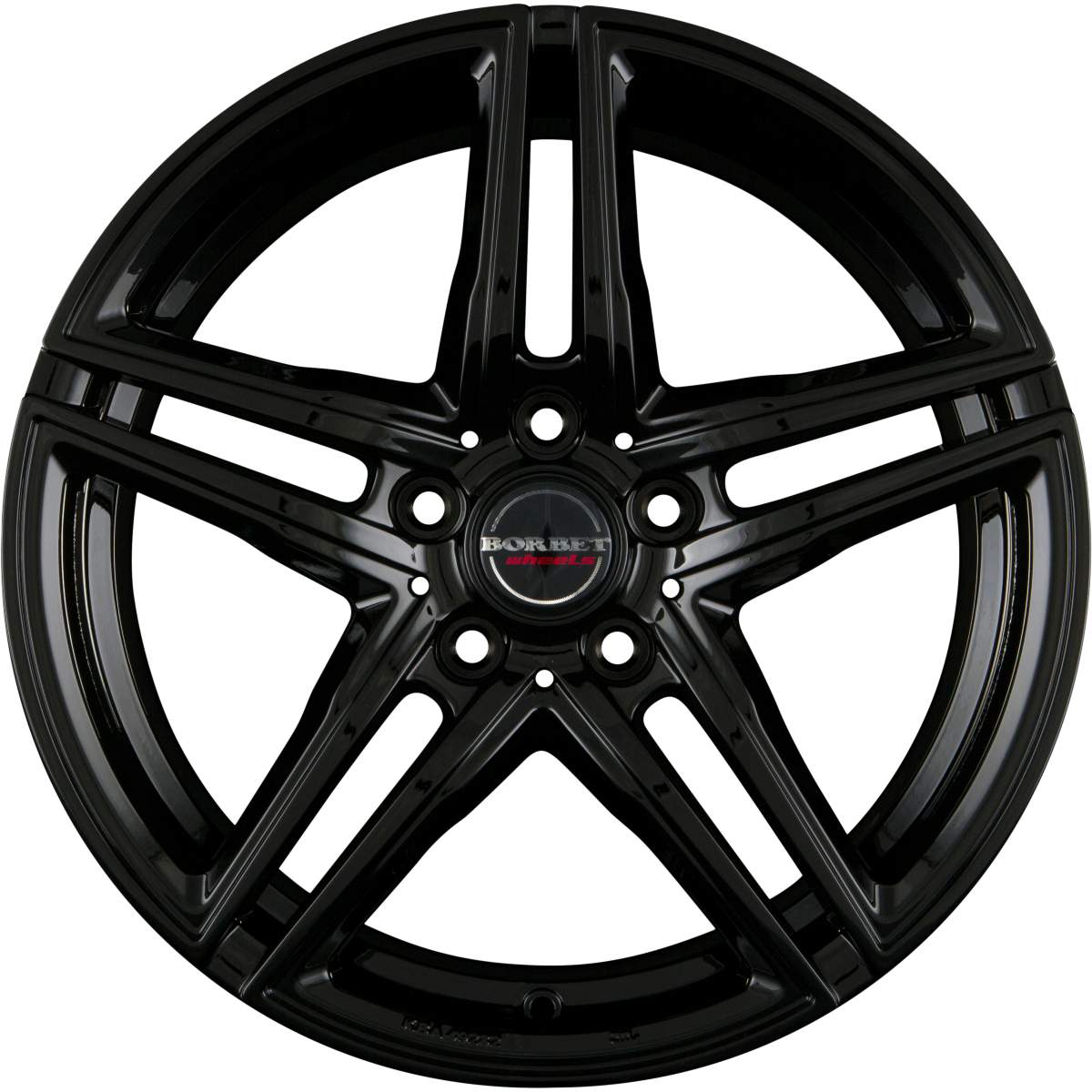 Borbet XRT Black Glossy Alufelge 8x17 Zoll ET45 LK 5x108 ML72.5