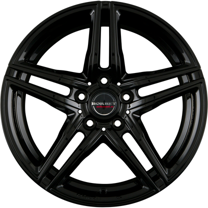 Borbet XRT Black Glossy Alufelge 8x17 Zoll ET45 LK 5x108 ML72.5