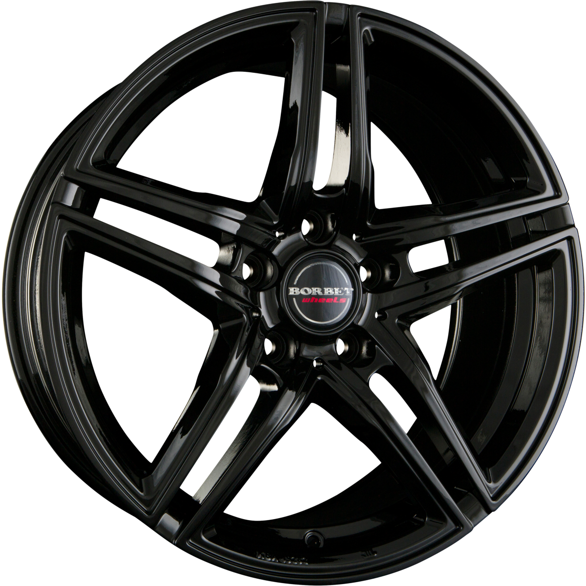 Borbet XRT Black Glossy Alufelge 8x17 Zoll ET45 LK 5x108 ML72.5 – Bild 2