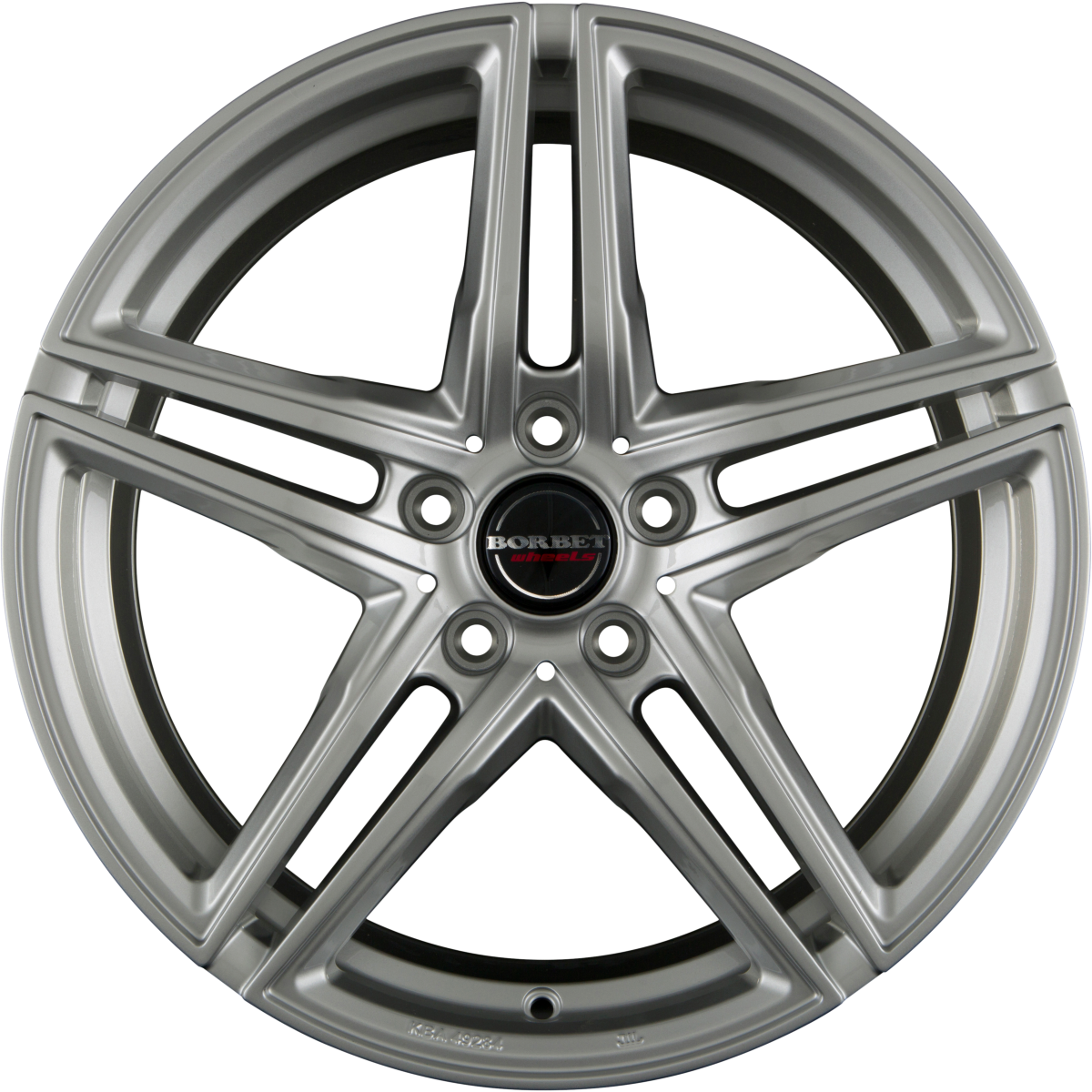 Borbet XRT Brilliant Silver Alufelge 8x18 Zoll ET45 LK 5x108 ML72.5