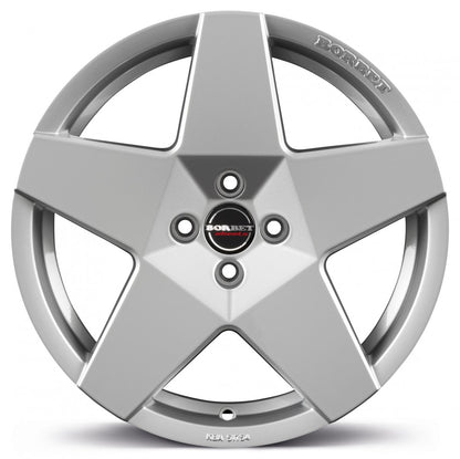 Borbet A brilliant silver 7.5x17 ET20 - LK4/108 ML65.1