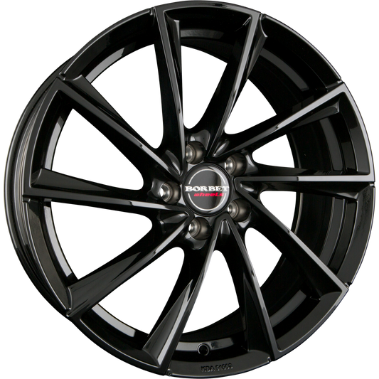 Borbet VTX Black Glossy Alufelge 9.5x19 Zoll ET25 LK 5x112 ML66.6 – Bild 2