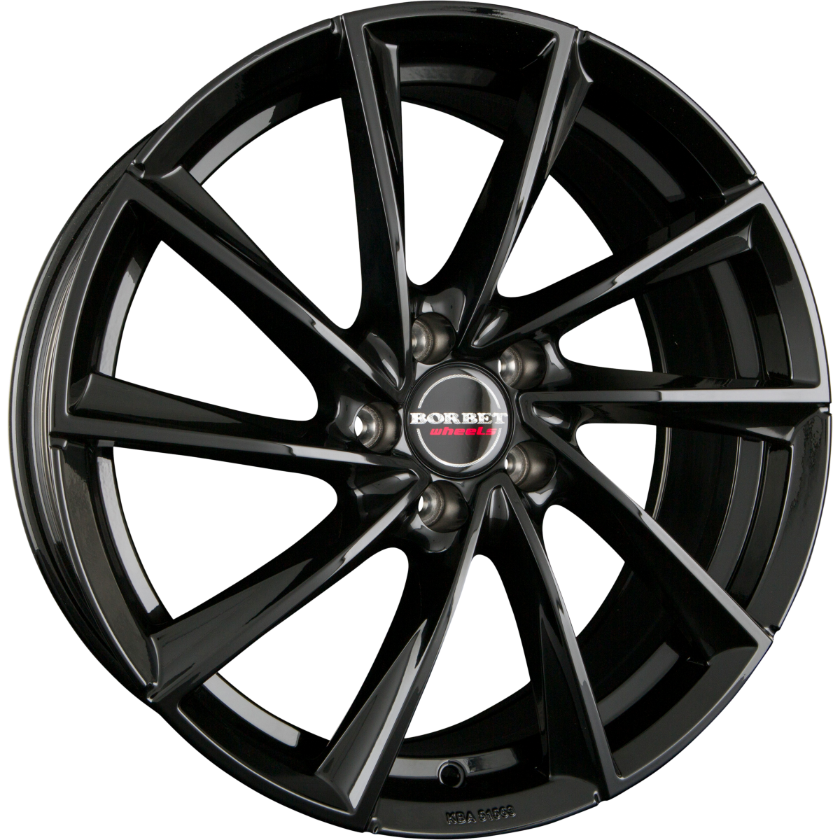 Borbet VTX Black Glossy Alufelge 9.5x19 Zoll ET25 LK 5x112 ML66.6 – Bild 2