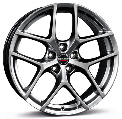 Borbet Y hyper silver 19-Zoll 9x19 ET24 - LK5/112 ML66.5