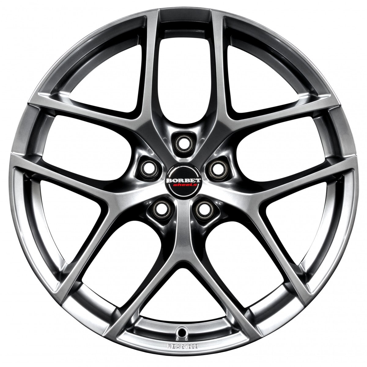 Borbet Y hyper silver 19-Zoll 9x19 ET24 - LK5/112 ML66.5
