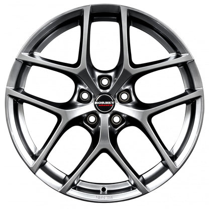 Borbet Y hyper silver 19-Zoll 9x19 ET24 - LK5/112 ML66.5