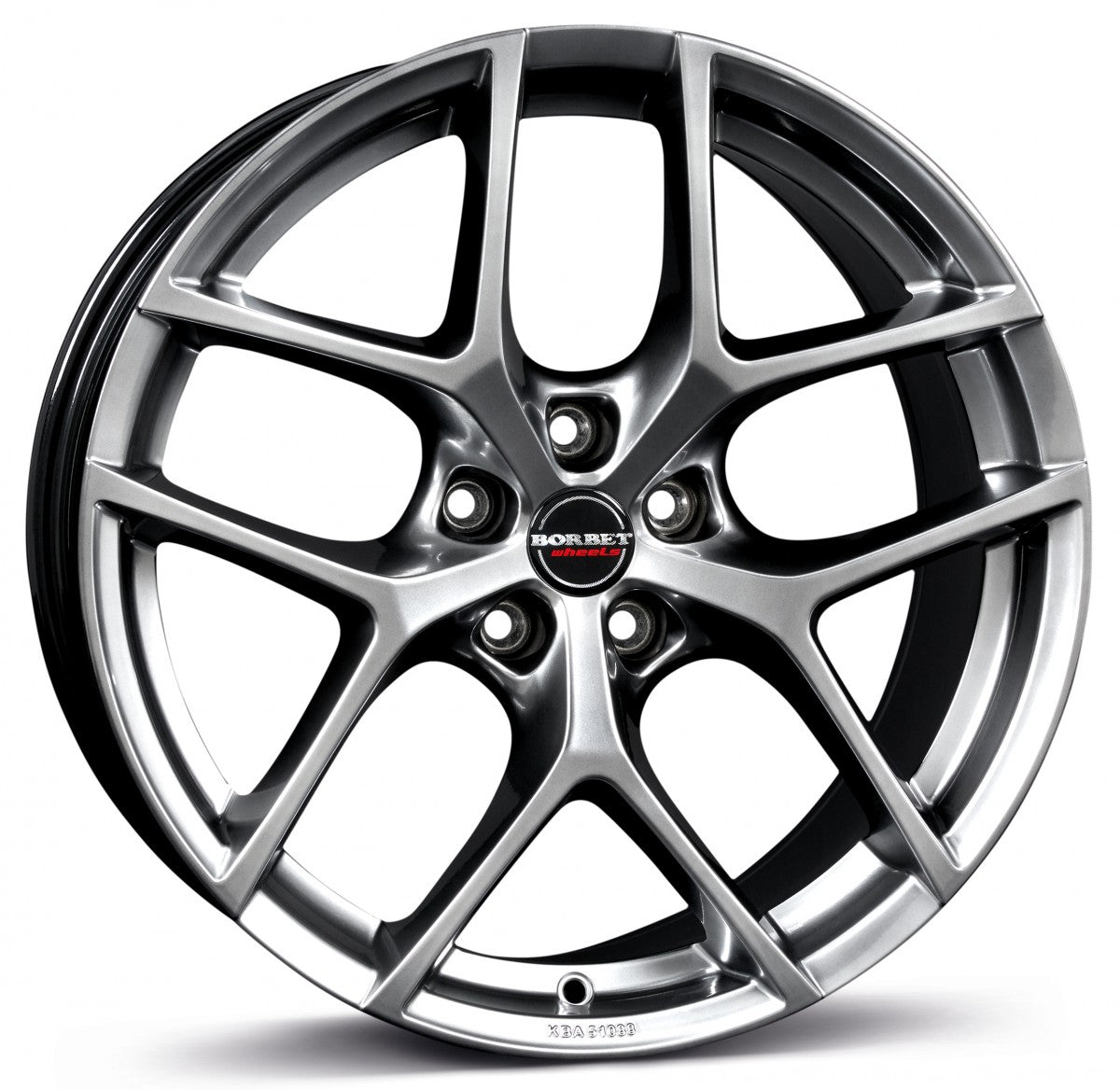 Borbet Y hyper silver 19-Zoll 8x19 ET37 - LK5/112 ML66.5