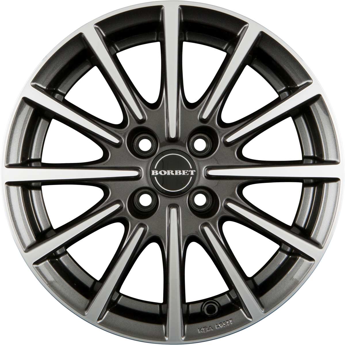 Borbet BL4 mistral anthracite polished glossy Alufelge 6.5x15 Zoll ET35 LK 4x98 ML64 – Bild 3