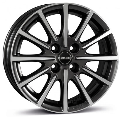 Borbet BL4 mistral anthracite polished glossy Alufelge