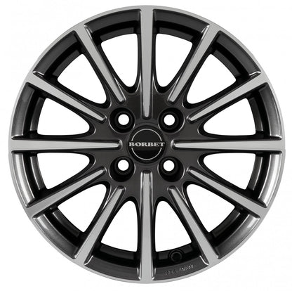 Borbet BL4 mistral anthracite polished glossy Alufelge – Bild 2