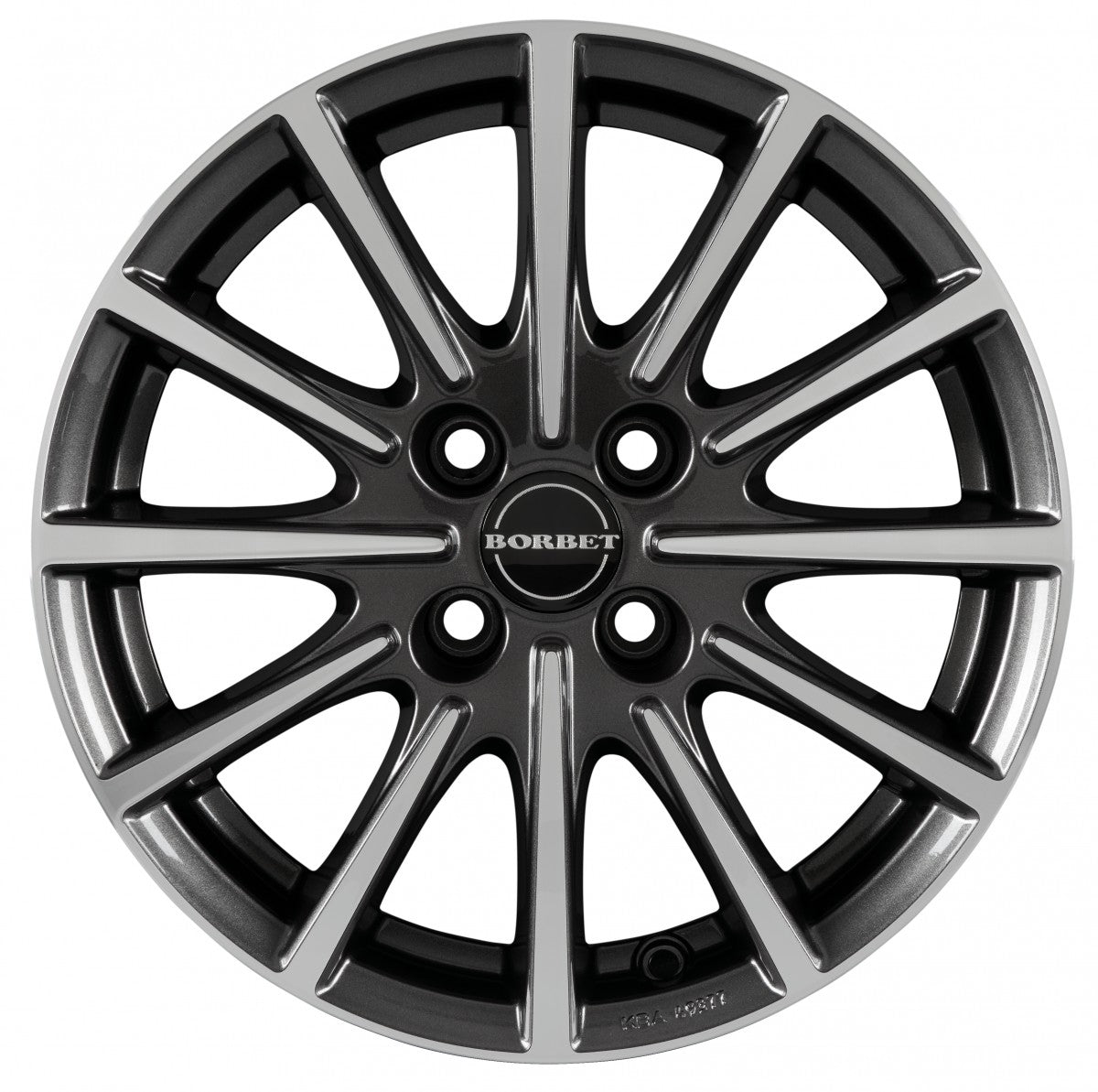 Borbet BL4 mistral anthracite polished glossy Alufelge 6.5x15 Zoll ET35 LK 4x98 ML64 – Bild 2