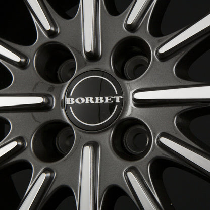 Borbet BL4 mistral anthracite polished glossy Alufelge 6.5x15 Zoll ET35 LK 4x98 ML64 – Bild 6