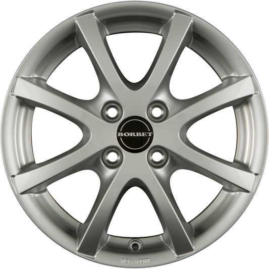 Borbet LV4 Crystal Silver Alufelge 7x16 Zoll ET38 LK 4x100 ML64