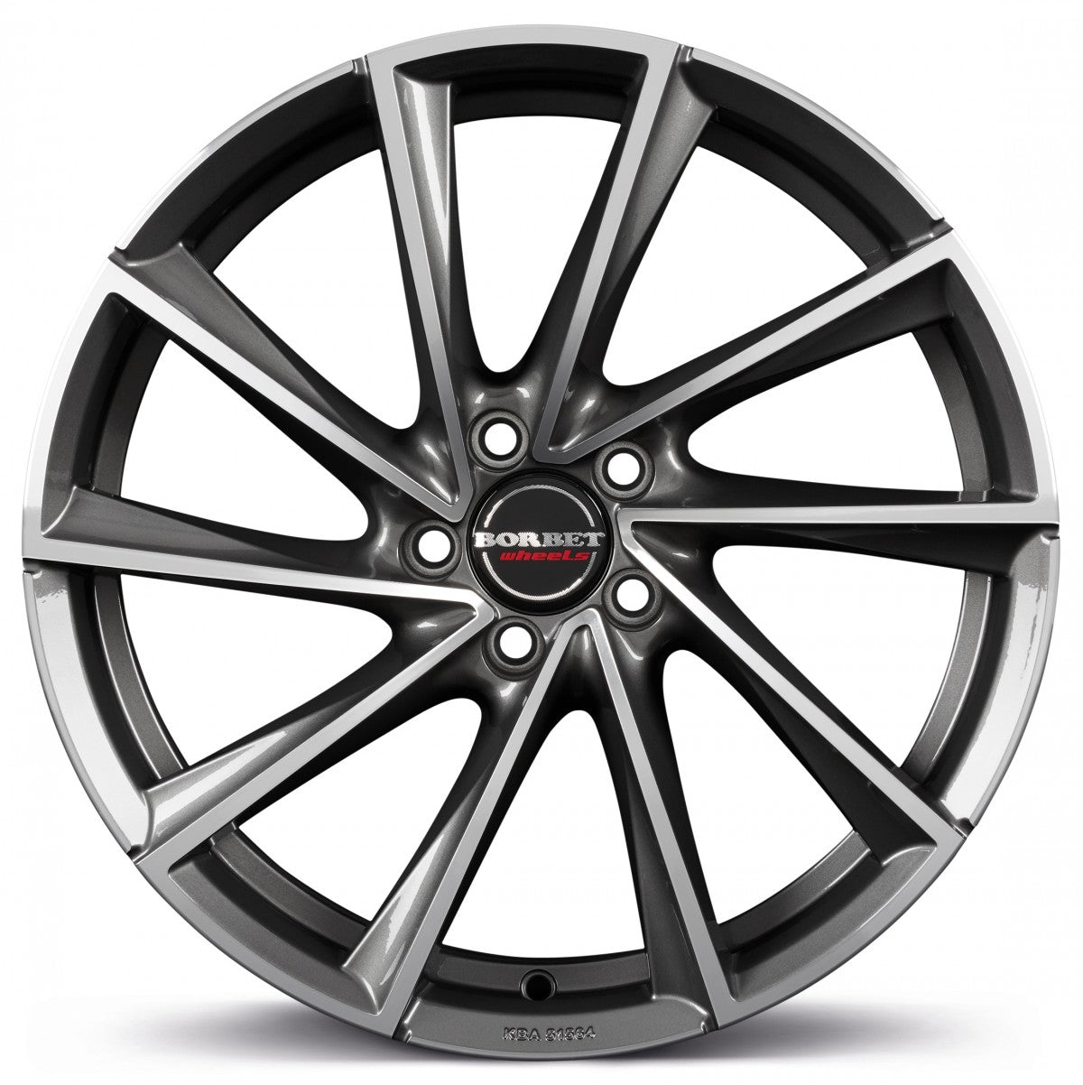 Borbet VTX graphite polished 8x18 ET37 - LK5/112 ML66.6