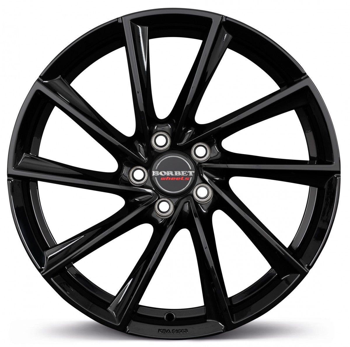 Borbet VTX black glossy 8x18 ET44 - LK5/112 ML57.1