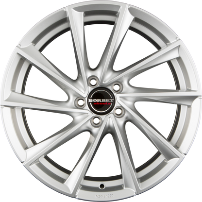 Borbet VTX Brilliant Silver Alufelge 8x18 Zoll ET44 LK 5x112 ML57.1