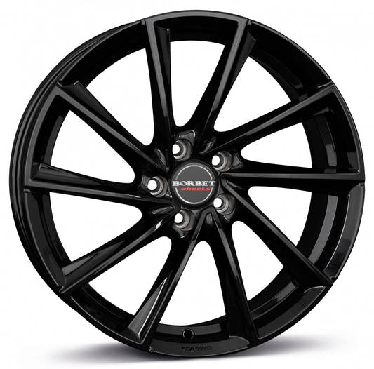 Borbet VTX black glossy 8x18 ET38 - LK5/115 ML70.27