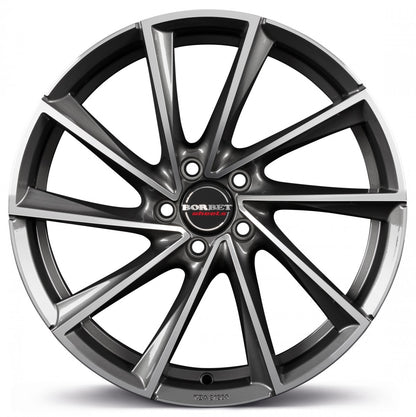 Borbet VTX graphite polished 8x18 ET38 - LK5/115 ML70.27