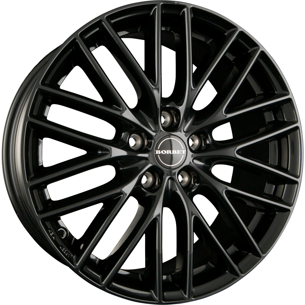 Borbet BS5 black glossy Alufelge 8x18 Zoll ET40 LK 5x114.3 ML72.5 – Bild 2