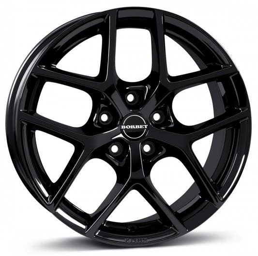 Borbet Y black glossy 8x19 ET37 - LK5/112 ML66.5