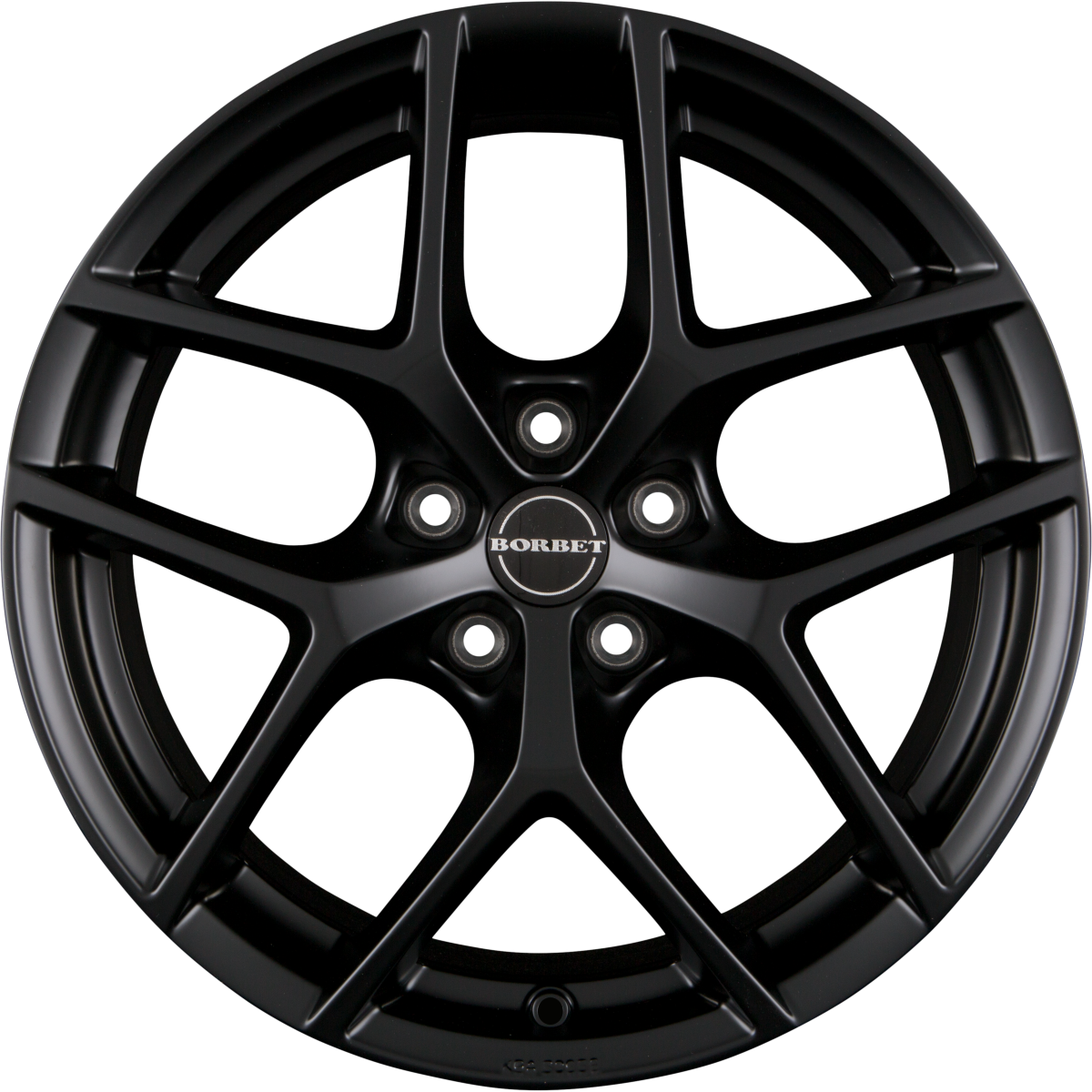 Borbet Y black matt Alufelge 8x18 Zoll ET48 LK 5x112 ML66.6 – Bild 3