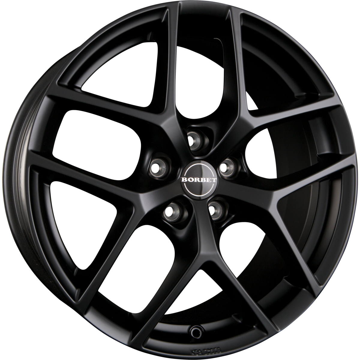 Borbet Y black matt Alufelge 8x18 Zoll ET48 LK 5x112 ML66.6 – Bild 4