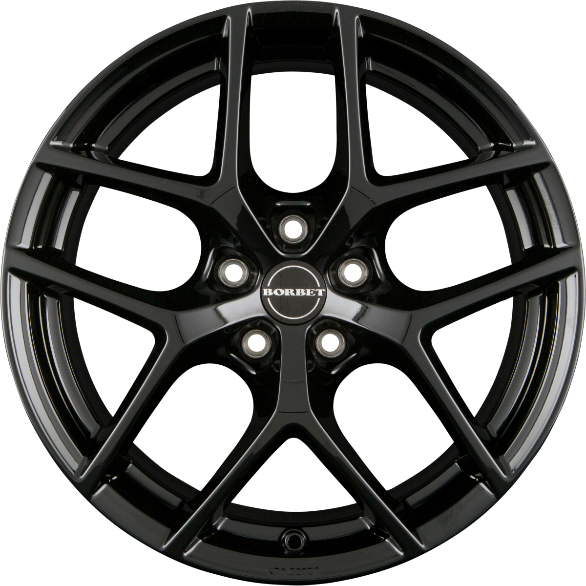 Borbet Y Black Glossy Alufelge 9x19 Zoll ET45 LK 5x114.3 ML70.7