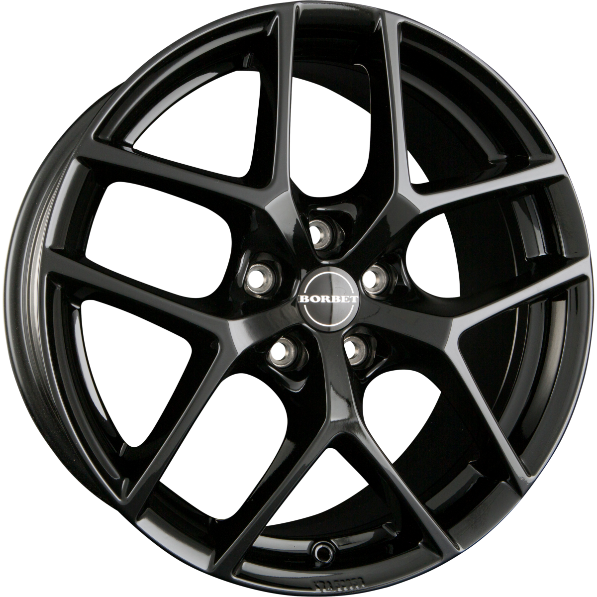 Borbet Y Black Glossy Alufelge 9x19 Zoll ET45 LK 5x114.3 ML70.7 – Bild 2