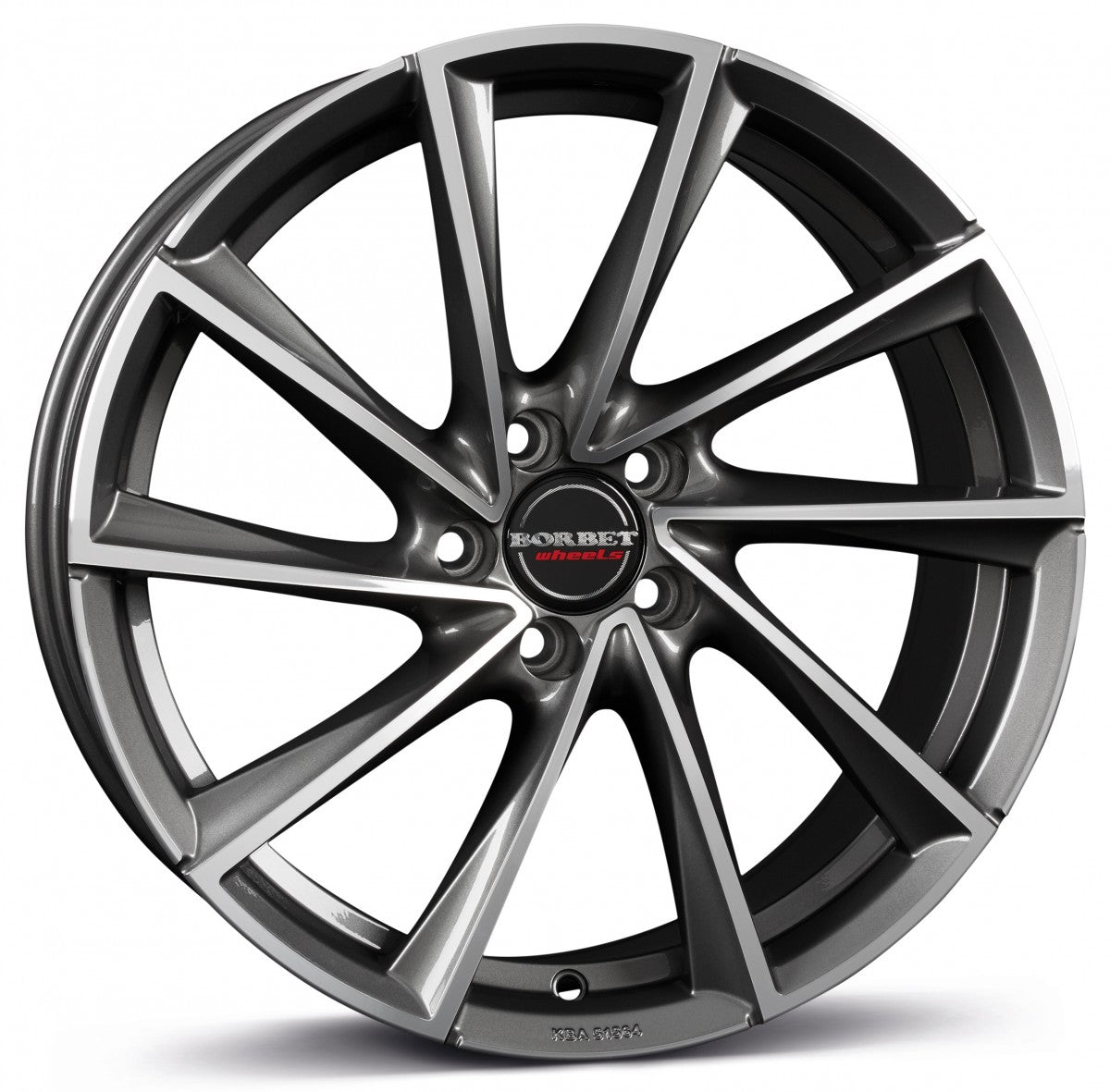 Borbet VTX graphite polished 8x18 ET48 - LK5/112 ML66.6