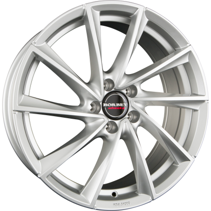 Borbet VTX Brilliant Silver Alufelge 8x18 Zoll ET48 LK 5x112 ML66.6 – Bild 2