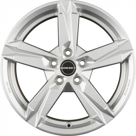 Borbet T10 crystal silver 7x17 ET50 - LK5/108 ML63.4