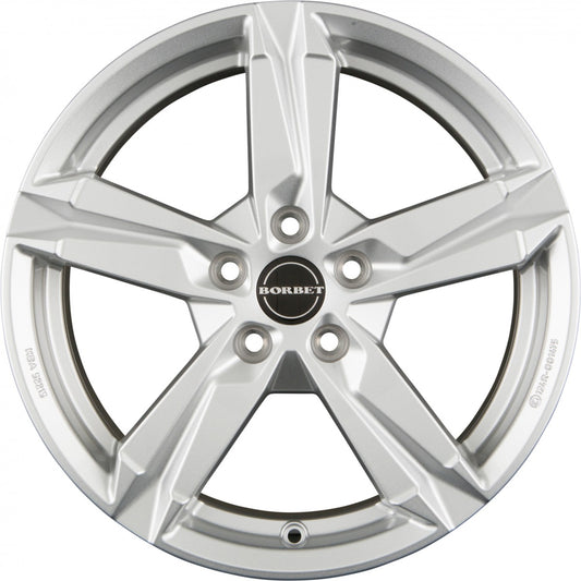 Borbet T10 crystal silver 6x15 ET43 - LK5/112 ML57.1