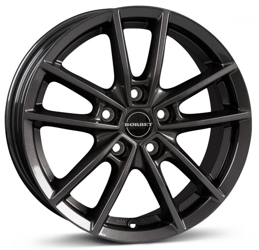 Borbet W mistral anthracite glossy 6x15 ET43 - LK5/112 ML57.1