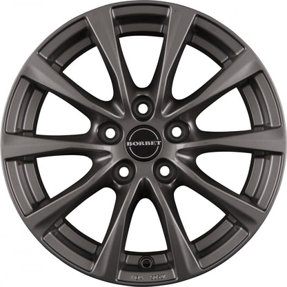Borbet RE metal grey Alufelge – Bild 2
