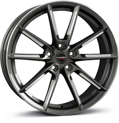 Borbet LX graphite spoke rim polished Alufelge 8.5x19 Zoll ET30 LK 5x112 ML66.5