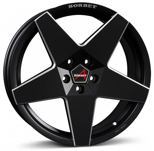 Borbet A black matt Alufelge 8.5x20 Zoll ET45 LK 5x112 ML66.5