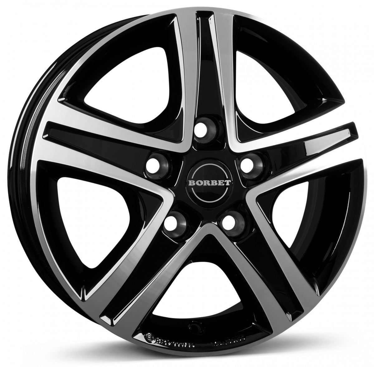 Borbet CWD black polished glossy 6x16 ET68 - LK5/130 ML78.1