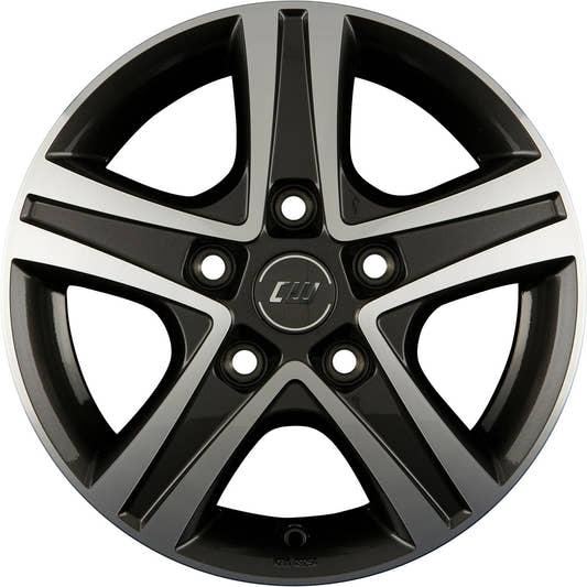 Borbet CWD mistral anthracite glossy polished 6x16 ET68 - LK5/130 ML78.1