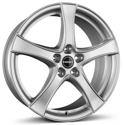Borbet F2 brilliant silver 6.5x17 ET47 - LK5/100 ML57.1