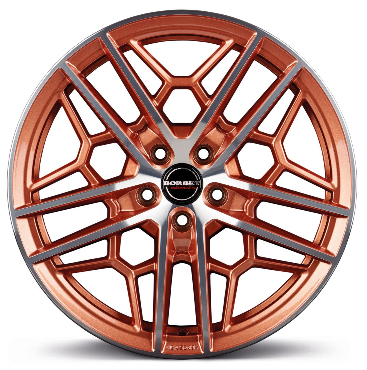 Borbet Gty Copper Polished Glossy Alufelge 8.5x19 Zoll ET45 LK 5x114.3 ML72.5 – Bild 2
