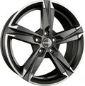 Borbet T10 matt black polished Alufelge 7x17 Zoll ET50 LK 5x114.3 ML67.1
