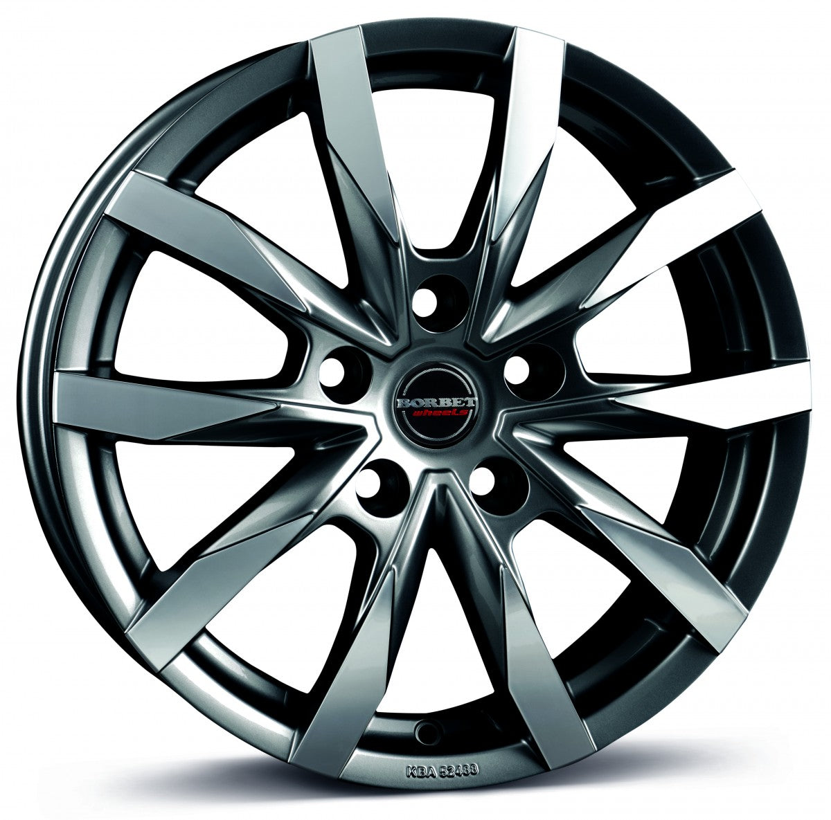 Borbet CW5 mistral anthracite glossy polished 7.5x18 ET43 - LK5/120 ML65.1