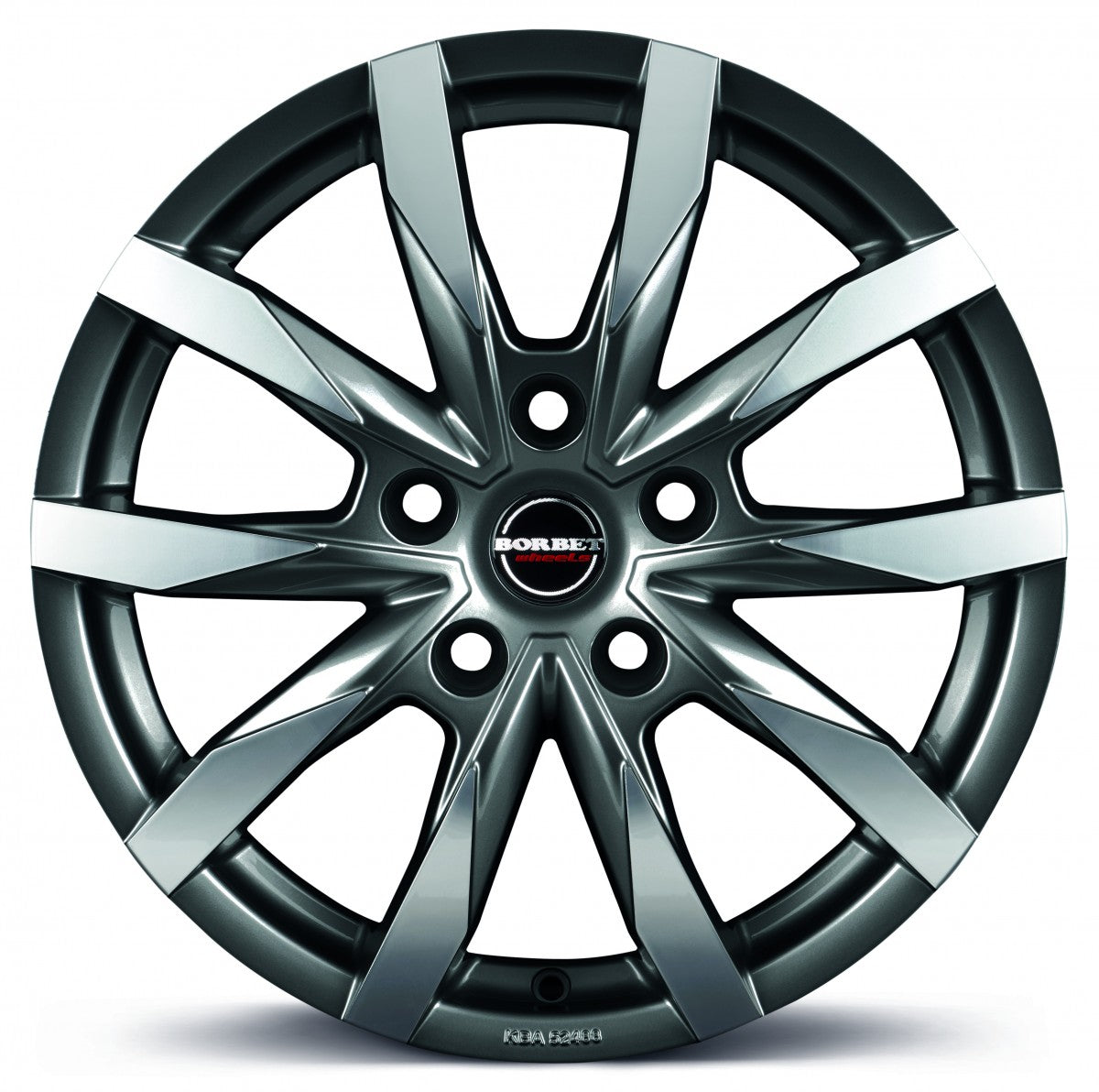 Borbet CW5 mistral anthracite glossy polished 7.5x18 ET48 - LK5/112 ML66.5