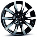 Borbet CW5 black polished matt Alufelge 7.5x18 Zoll ET53 LK 5x118 ML71.1