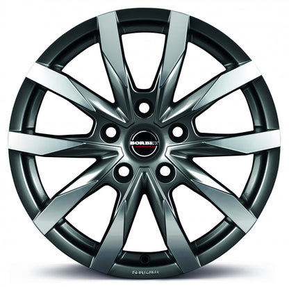 Borbet CW5 mistral anthracite glossy polished 7.5x18 ET53 - LK5/130 ML78.1